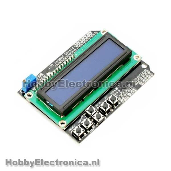 Het apparaat Emulatie Dat LCD Keypad shield 16×2 karakters blauw Arduino Uno