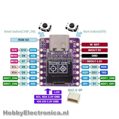 ESP32-C3 Oled supermini schema