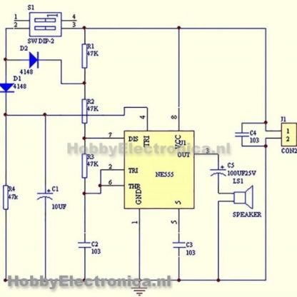 Elektronische deurbel soldeer kit