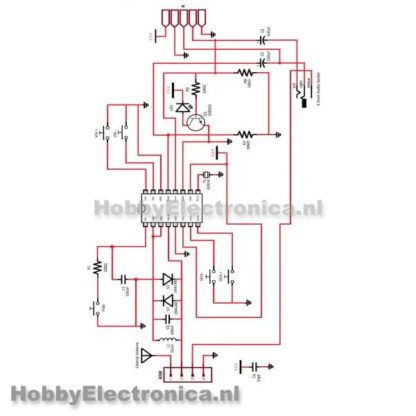 FM Radio Ontvanger soldeer kit 76-108MHz schema